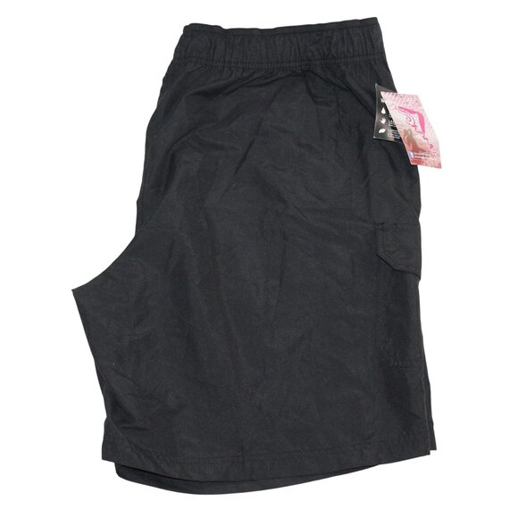 NWT Kanu Surf Mens 2XL Black Marina Cargo Pocket Swim Quick Dry Shorts - Picture 4 of 12